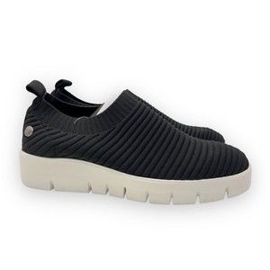 Bernie Mev‎ Size 7 7.5 US Black White Vegan Chunky Platform Knit Sneakers Shoes